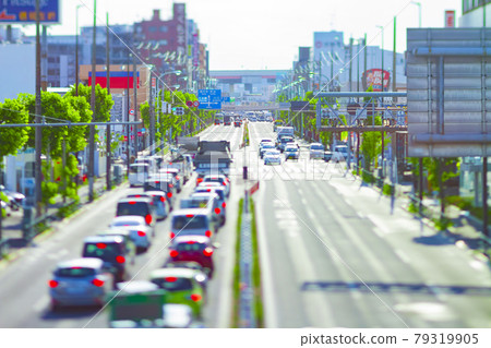 東京主幹道，微型風格的關那那大道 [交通圖片] 79319905