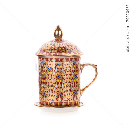 Mug Benjarong isolated on white background 79320625