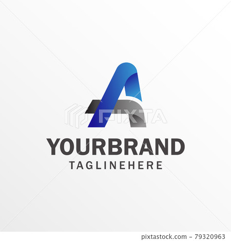 letter A logo template. Modern Letter Logo With Vector Illustration letter A logo template. Modern Letter Logo With Vector Illustration 79320963