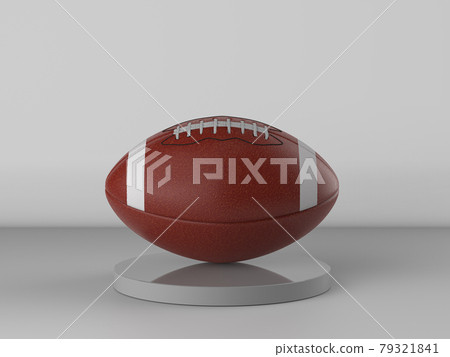american football ball on grey background american football ball on grey background 79321841