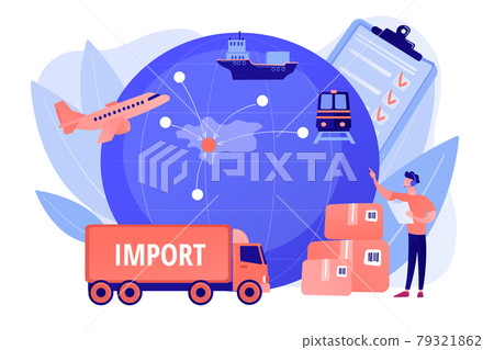 Export control concept vector illustration Export control concept vector illustration 79321862