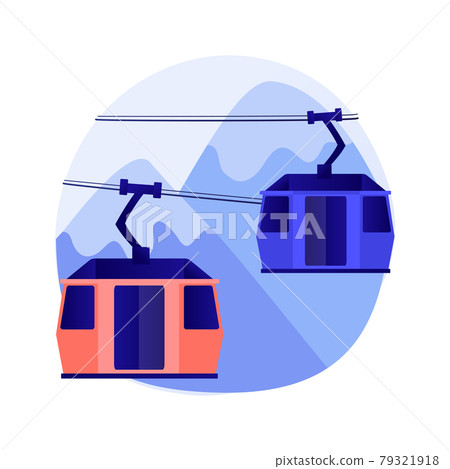 Cable transport abstract concept vector illustration. Cable transport abstract concept vector illustration. 79321918