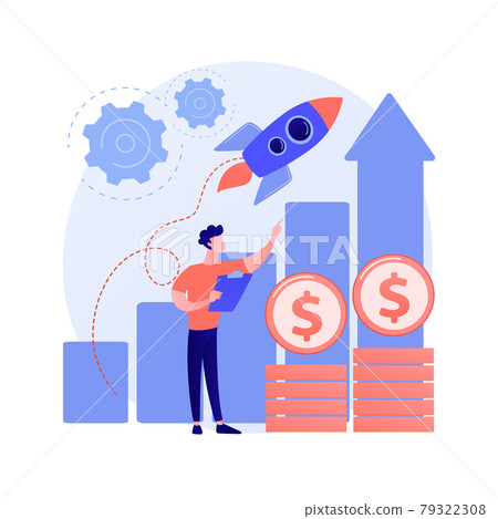 Boost sales abstract concept vector illustration. Boost sales abstract concept vector illustration. 79322308