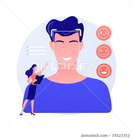 Emotion detection abstract concept vector illustration. Emotion detection abstract concept vector illustration. 79322352