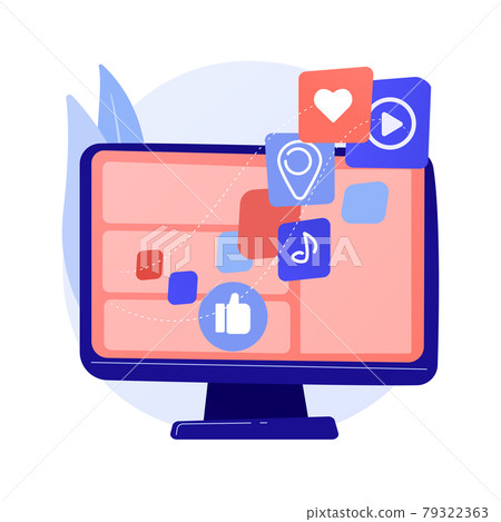Content aggregator abstract concept vector illustration. 79322363