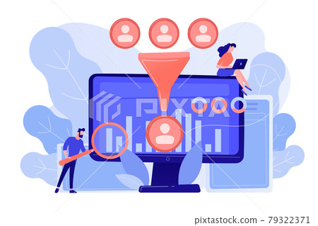 Data science analytics concept vector illustration. 79322371