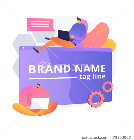 Brand name innovation vector concept metaphor 79323907