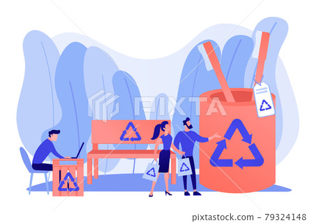 Waste free wood products concept vector illustration Waste free wood products concept vector illustration 79324148