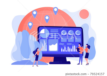Environment data analytics concept vector illustration Environment data analytics concept vector illustration 79324157