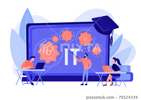 Information technology courses concept vector illustration Information technology courses concept vector illustration 79324339