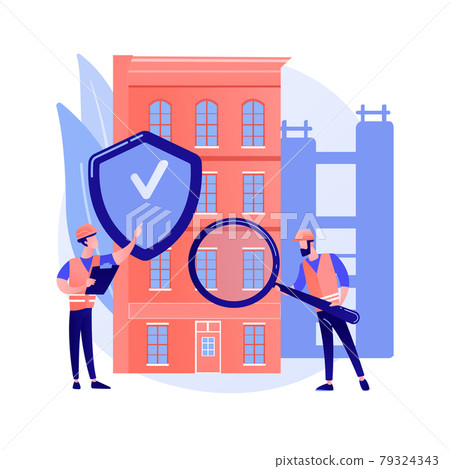 Building safety abstract concept vector illustration. Building safety abstract concept vector illustration. 79324343
