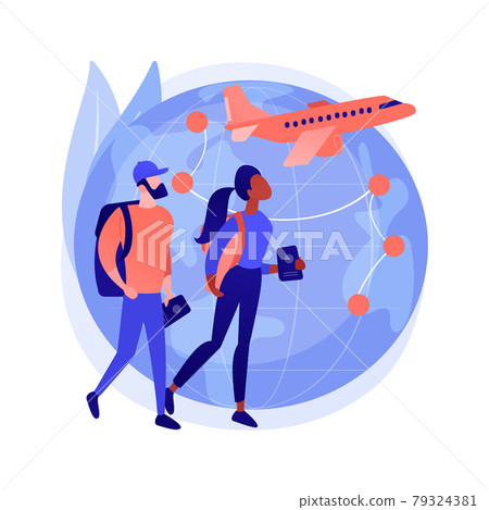 Global travelling abstract concept vector illustration. Global travelling abstract concept vector illustration. 79324381