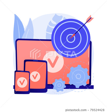 Multi-device targeting abstract concept vector illustration. Multi-device targeting abstract concept vector illustration. 79324428