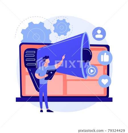 Online marketing abstract concept vector illustration. Online marketing abstract concept vector illustration. 79324429