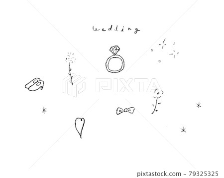 Simple illustration for wedding 79325325