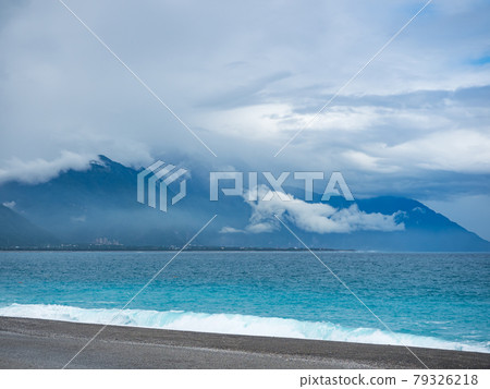 Stone beach Chihsingtan Beach, Hualien, Taiwan. 79326218