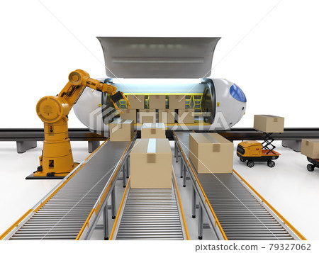 Transportation technology with automation train Transportation technology with automation train 79327062
