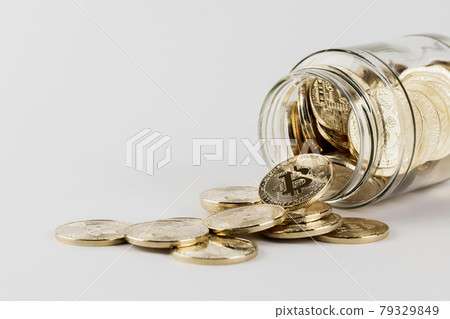 bitcoin filled in glass bottle bitcoin filled in glass bottle 79329849