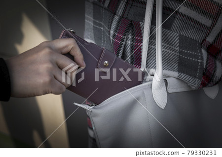 pick pocket wallet from bag pick pocket wallet from bag 79330231