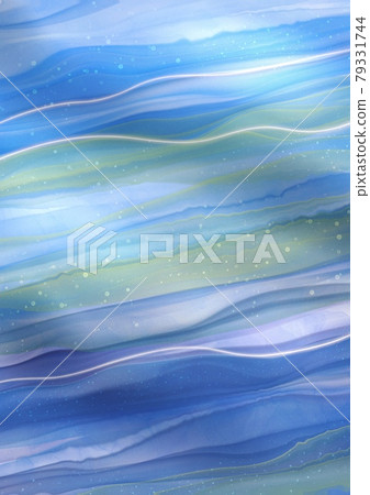 Alcohol ink blue striped background material Alcohol ink blue striped background material 79331744