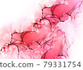Alcohol ink art pink background material 79331754