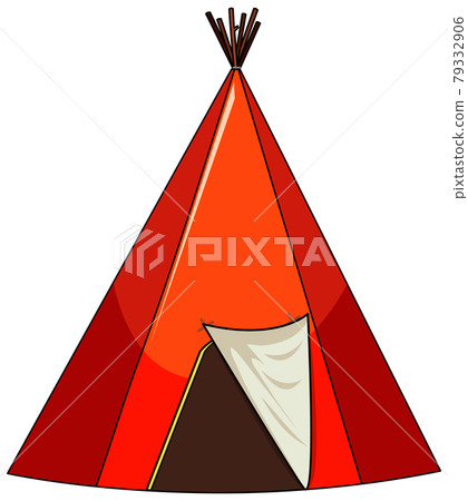 Camping tent isolated on white background - Stock Illustration ...