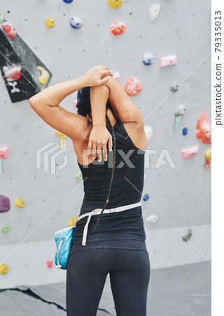 Female Climber Warming UP 79335013