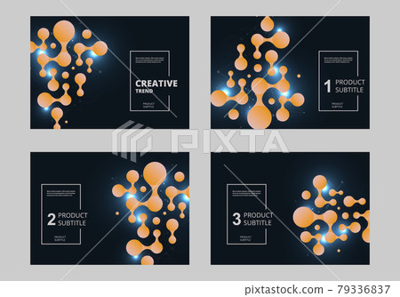 Vector collection for concept design. Connect circles background design. Abstract circle geometric shape 79336837