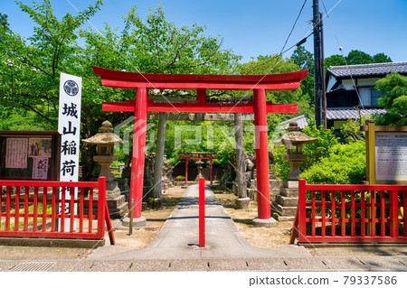 Matsue Castle Mountain Inari Shrine Vermilion Torii June 79337586