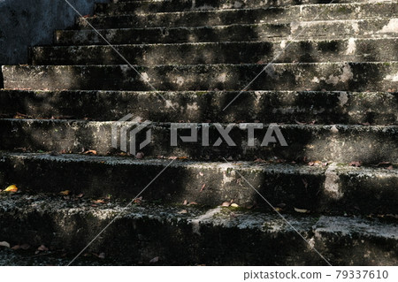 Shadow of falling on the stairs Shadow of falling on the stairs 79337610