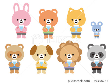 可愛的動物組合 可愛的動物組合 79338255