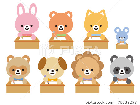 可愛的動物組合 79338258
