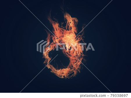 A ring of burning flames A ring of burning flames 79338697