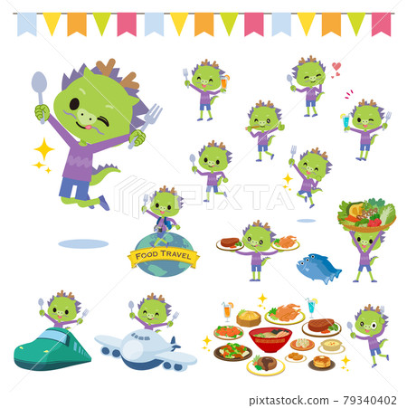 Dragon boy set on food events 79340402