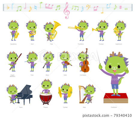 Dragon boy set on classical music performance 79340410