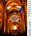Inside the Sagrada Familia, Barcelona, Spain 79341535