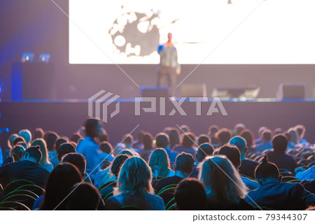 Audience listens lecturer at workshop Audience listens lecturer at workshop 79344307