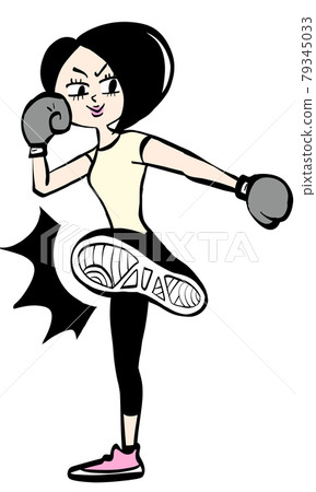 Women who kickboxing 79345033