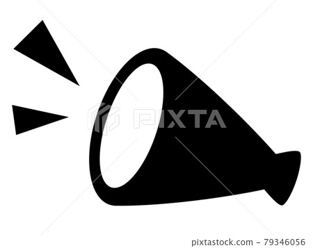 Megaphone silhouette_illustration_icon Megaphone silhouette_illustration_icon 79346056