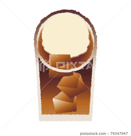 Coffee float_watercolor style_material Coffee float_watercolor style_material 79347947