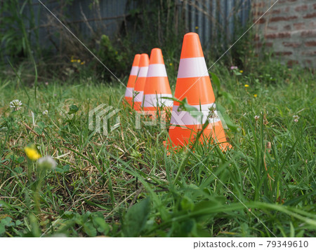 traffic cone sign 79349610