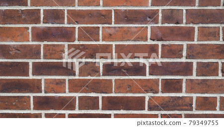 wide 4K red brick wall background 79349755