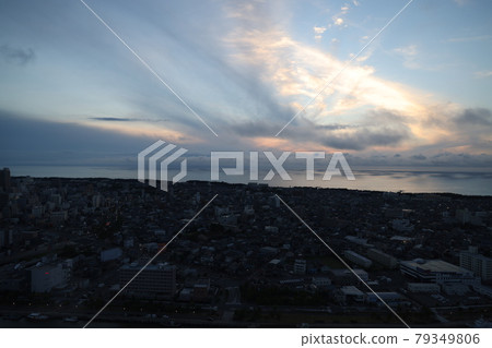 Beautiful night view of Niigata, Japan Beautiful night view of Niigata, Japan 79349806