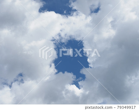 dramatic blue sky with clouds background 79349917