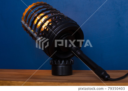 lamp light loft style retro interior apartment 79350403