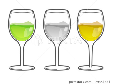 Wine glass with drink Wine glass with drink 79351651