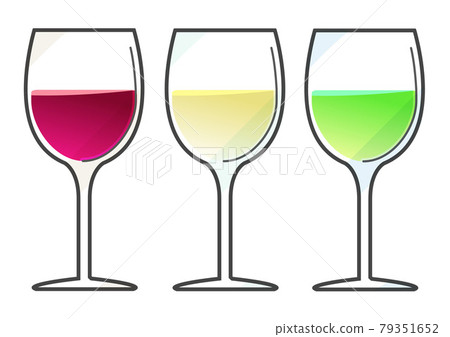 Wine glass with drink Wine glass with drink 79351652