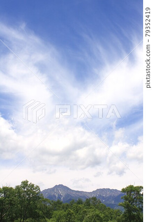 Nobeyama Plateau at the foot of Mt. Yatsugatake surrounded by blue sky and fresh green in early summer in Shinshu in June Nobeyama Plateau at the foot of Mt. Yatsugatake surrounded by blue sky and fresh green in early summer in Shinshu in June 79352419