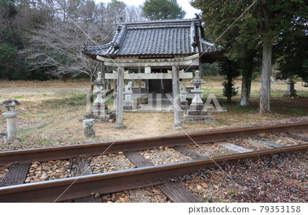Hojo Railway Railroad Tracks and Shrines Hojo Railway Railroad Tracks and Shrines 79353158