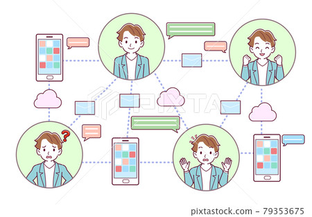 People who use social media 79353675